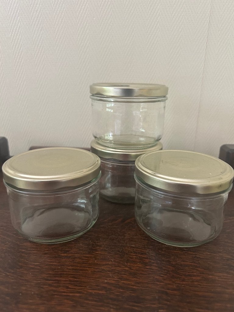 Lot de 10 bocaux avec couvercle | 200ml, Enlèvement, Comme neuf, Verre, Récipient(s)