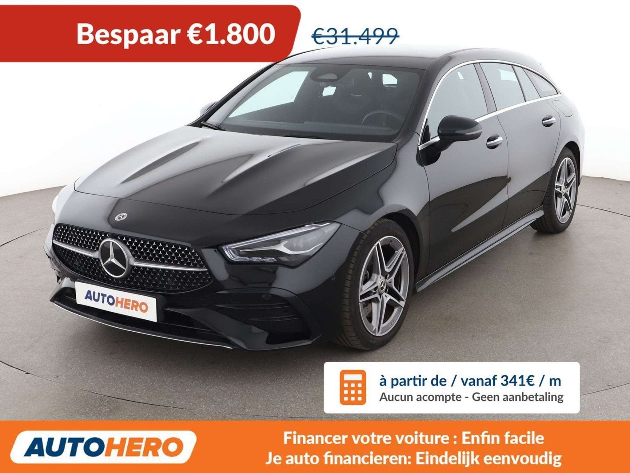 Mercedes-Benz CLA-Klasse 180 CLA 180 Shooting Brake Mild-Hyb, Auto's, CLA, Zwart, https://public.car-pass.be/vhr/c252471d-c477-44ef-b6c8-1283d55f131e