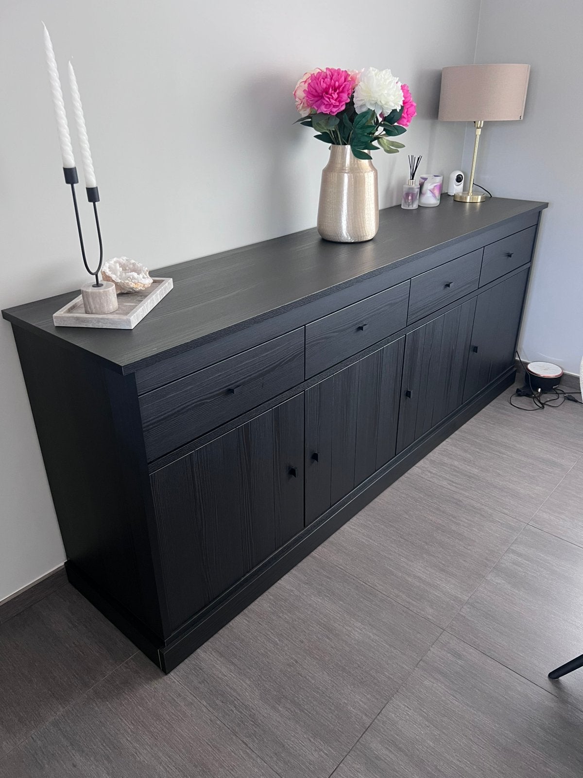 Zwarte dressoir, Huis en Inrichting, Ophalen, Zo goed als nieuw