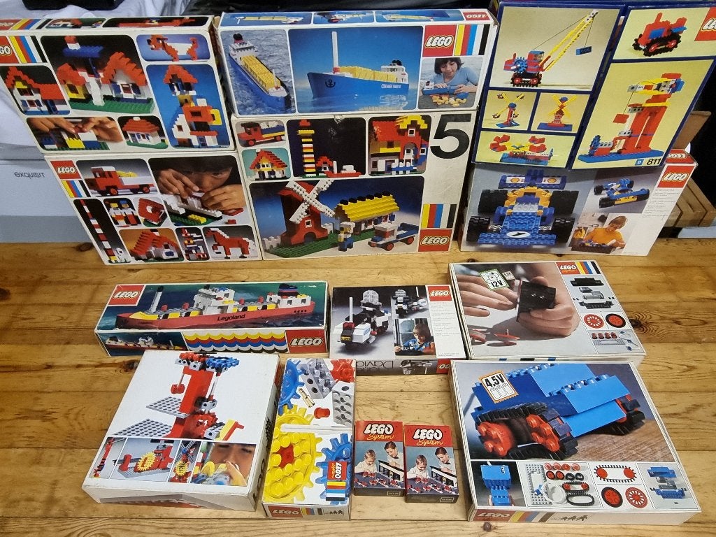 Vintage legodozen zonder blokjes, Enfants & Bébés, Jouets | Duplo & Lego, Lego, Comme neuf, Enlèvement, LEGOLAND