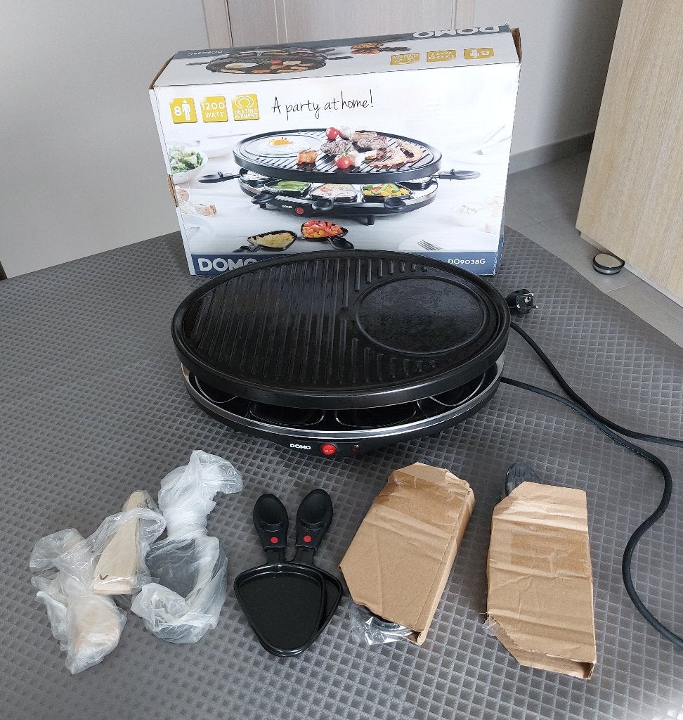 Raclette grill, Electroménager, Plaques de gril, Enlèvement, Utilisé, Gril de table