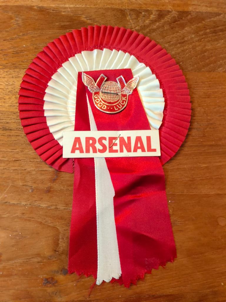 Rozet + programmaboekje Arsenal seizoen 1967-68, Verzamelen, Ophalen of Verzenden