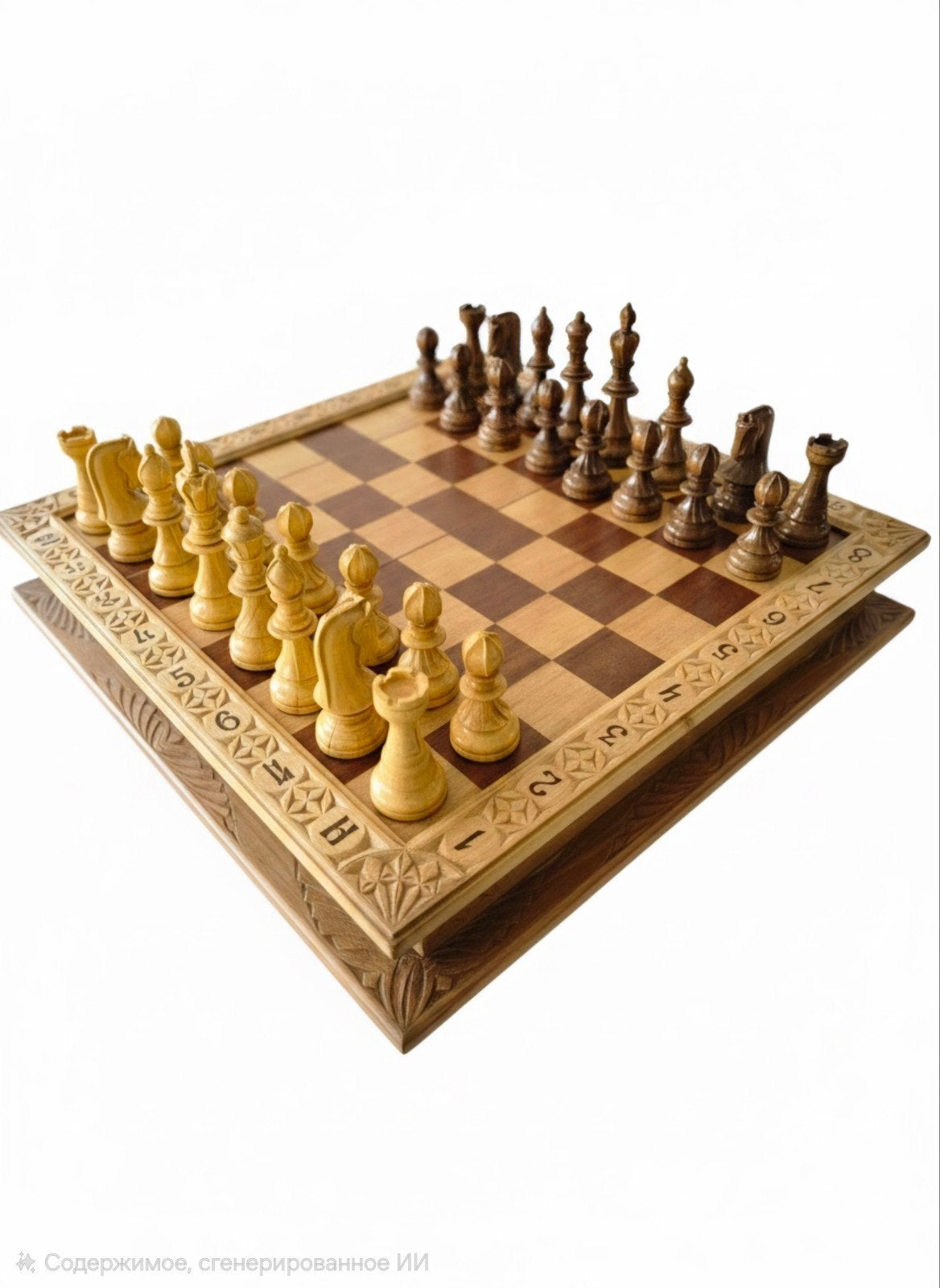 Handgemaakte schaaktafel, Antiek en Kunst, Antiek | Meubels | Tafels, Ophalen of Verzenden
