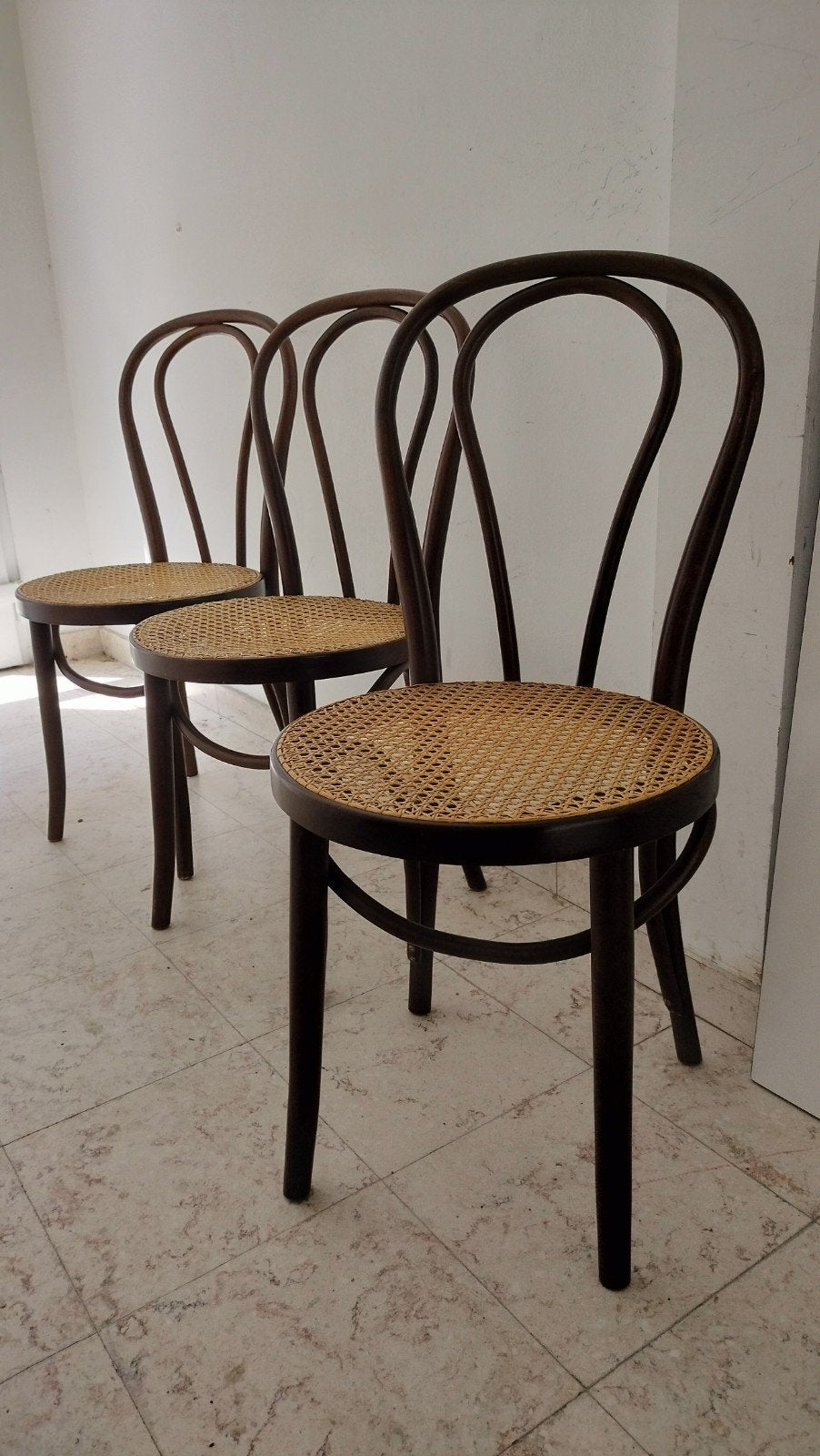 Authentieke Thonet nr 18 bistro stoelen., Ophalen