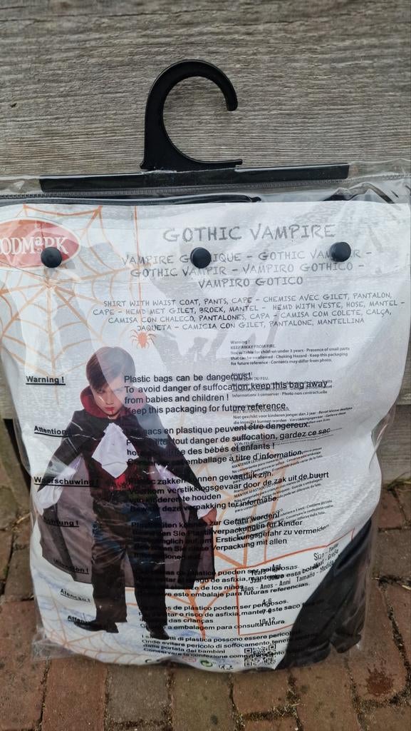 Verkleedkleding vampier maat 128, Kinderen en Baby's, Ophalen, Jongen
