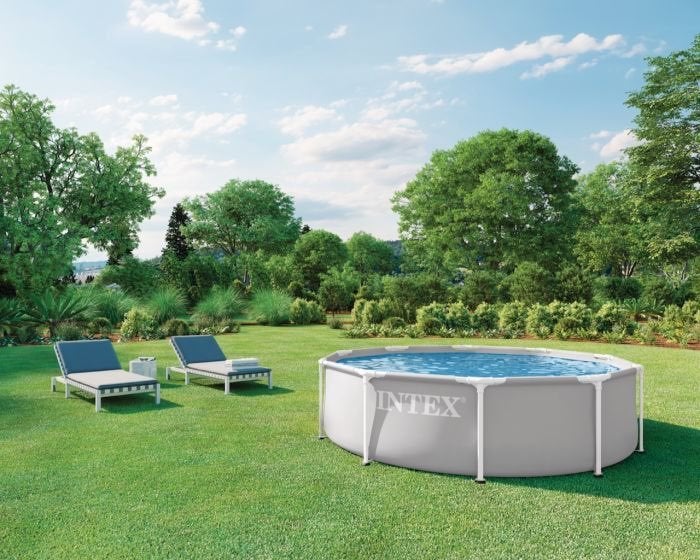 INTEX frame zwembad 305x76 + filterpomp/solar afdekzeil, Enlèvement, Comme neuf, Pompe