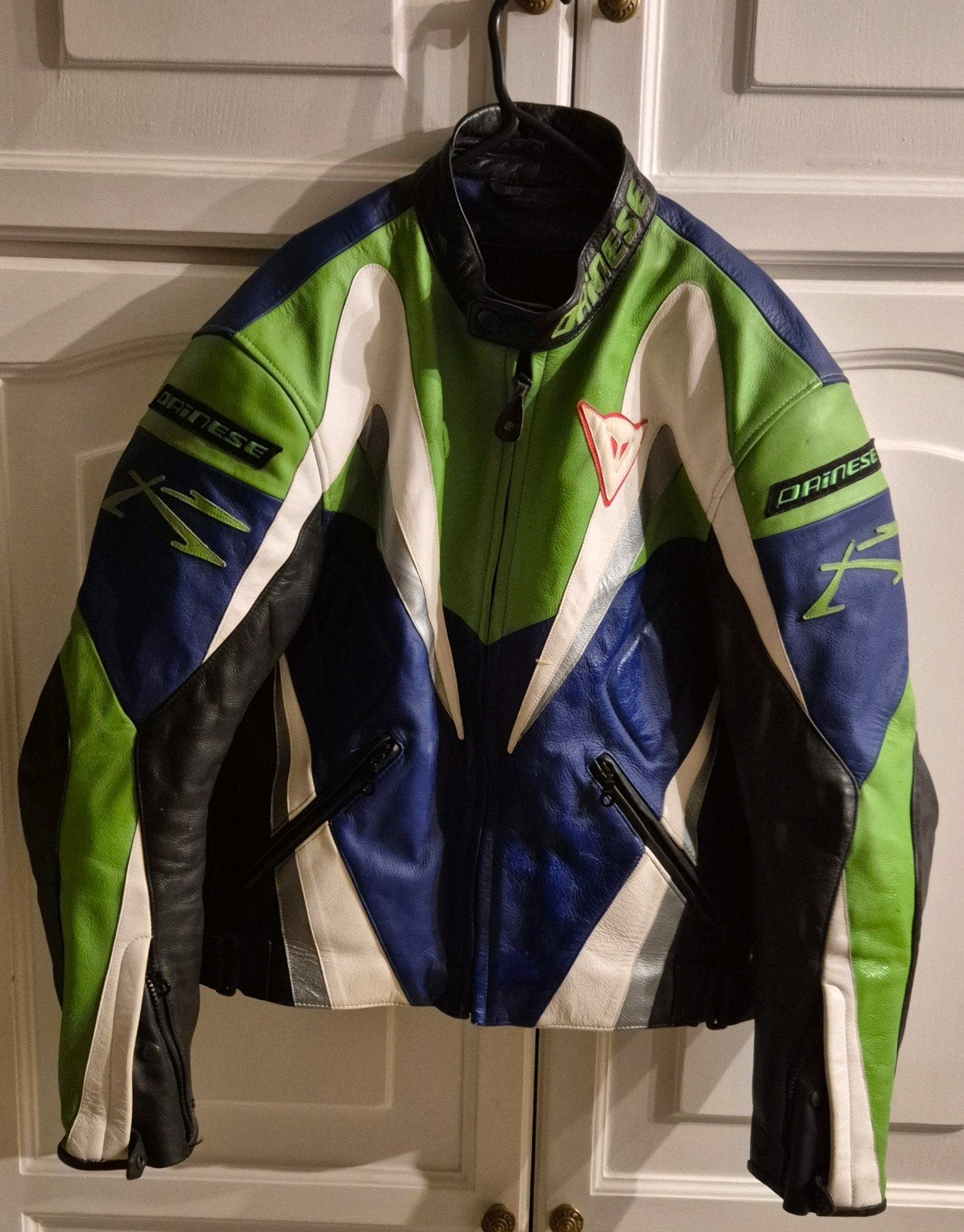 Dainese lederen motorjas maat 50 = M/L met protectoren, Dainese, Heren, Jas | leer, Ophalen of Verzenden