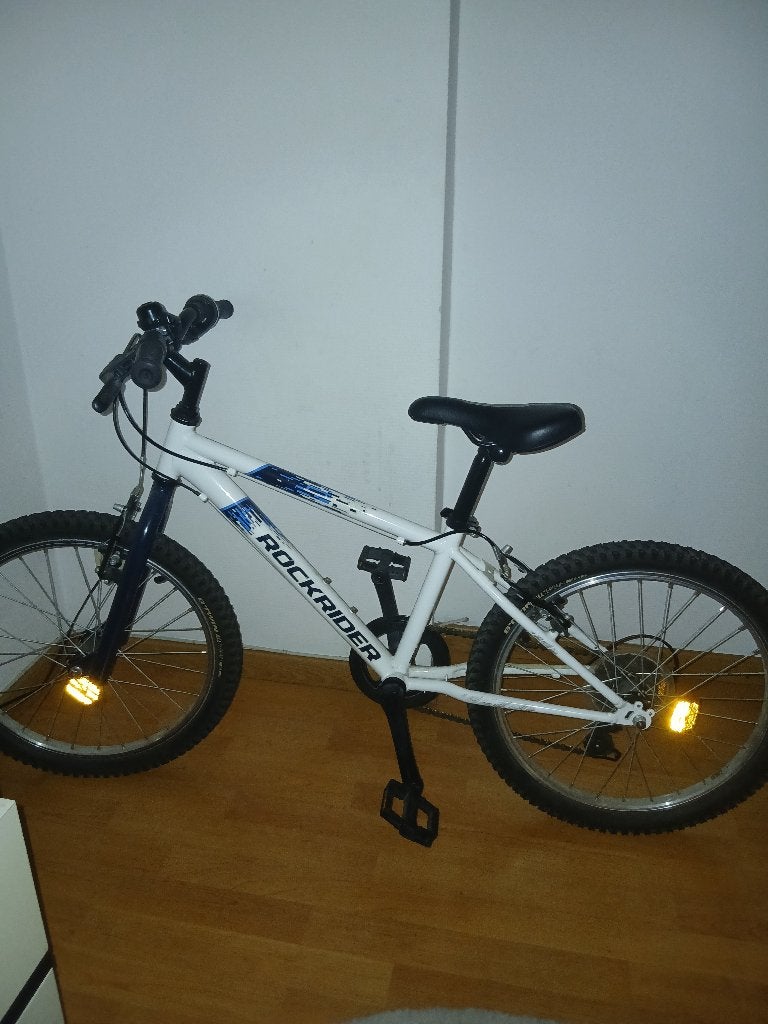 Velo Rockrider blanc bleu noire 24 pouces, Vélos & Vélomoteurs, 24 pouces ou plus, Enlèvement, Rockrider, Acier