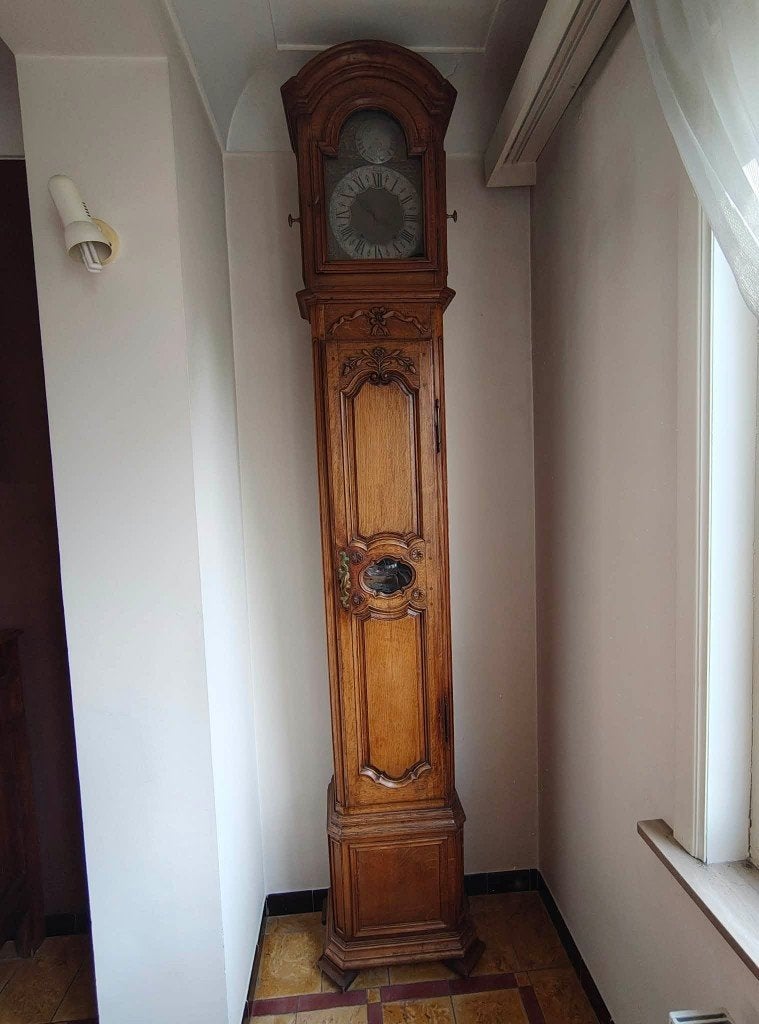 Horloge pendule malinoise sur pied 1752 vintage, Enlèvement