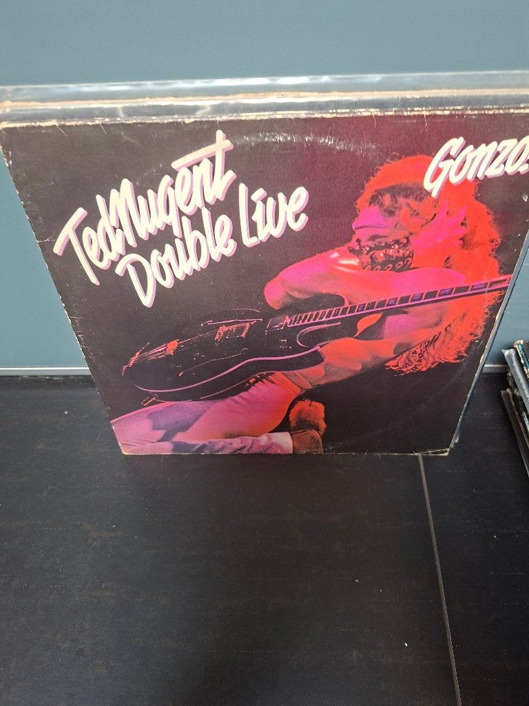 lp - ted nugent - double live gonzo - vak 10, Cd's en Dvd's, Gebruikt, Ophalen of Verzenden, Hardrock, 12 inch