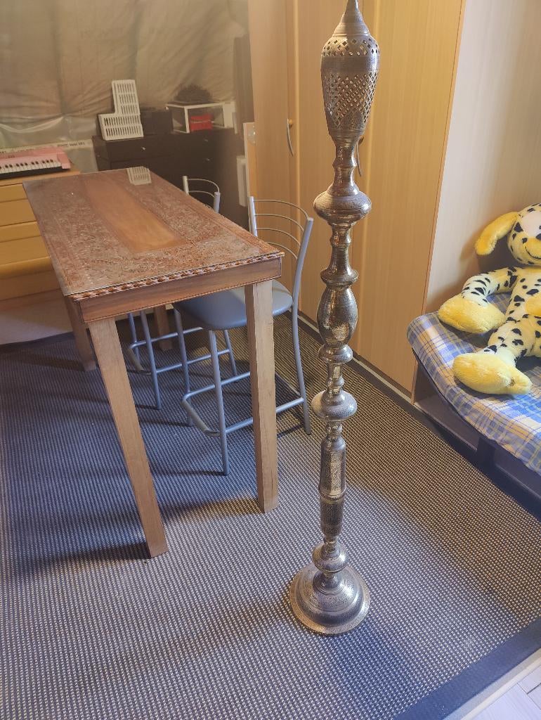 STAANDE KOPEREN  LAMPSTAND, Ophalen of Verzenden