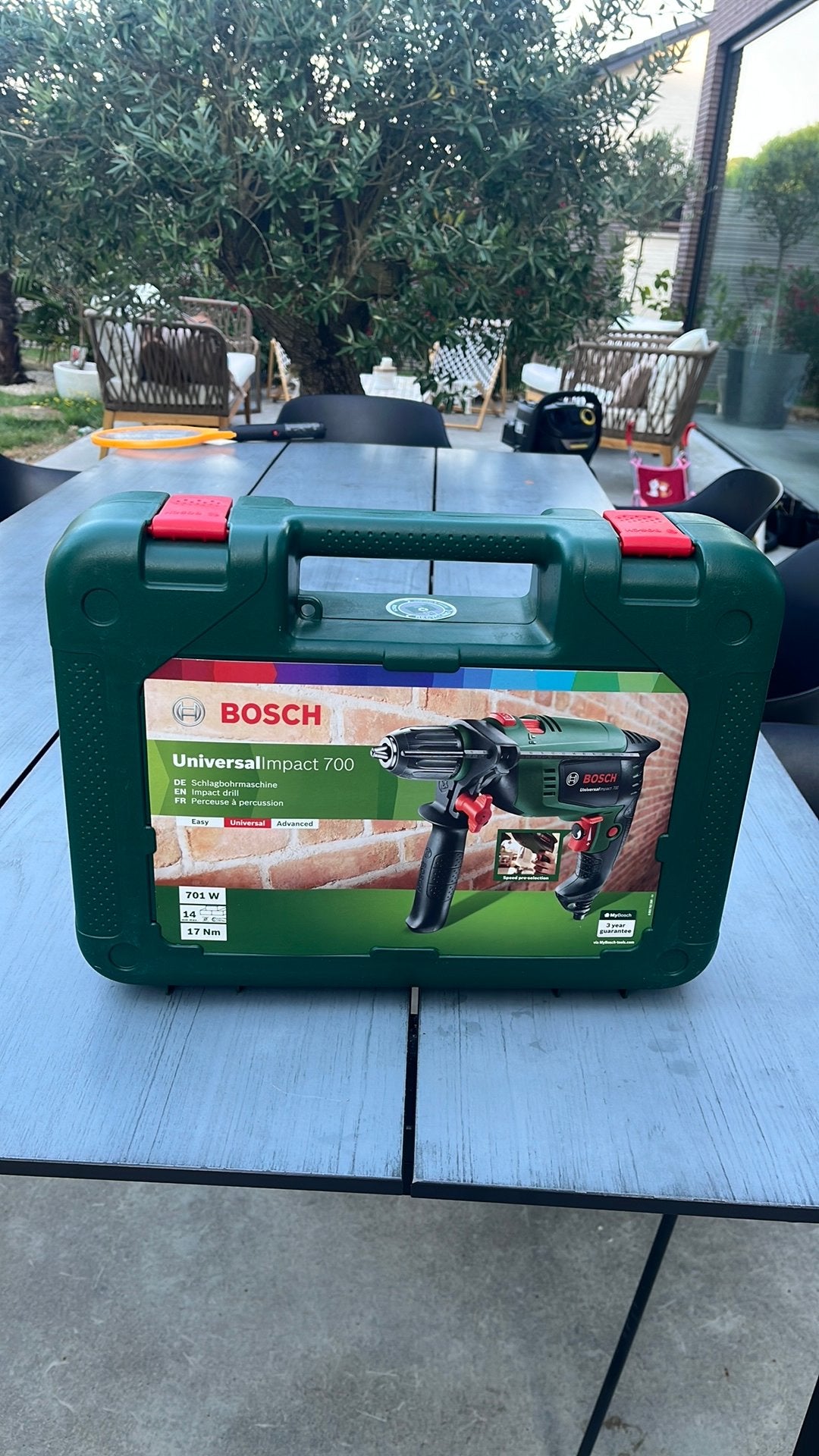 Bosch klopboormachine met drilset, Ophalen, Zo goed als nieuw