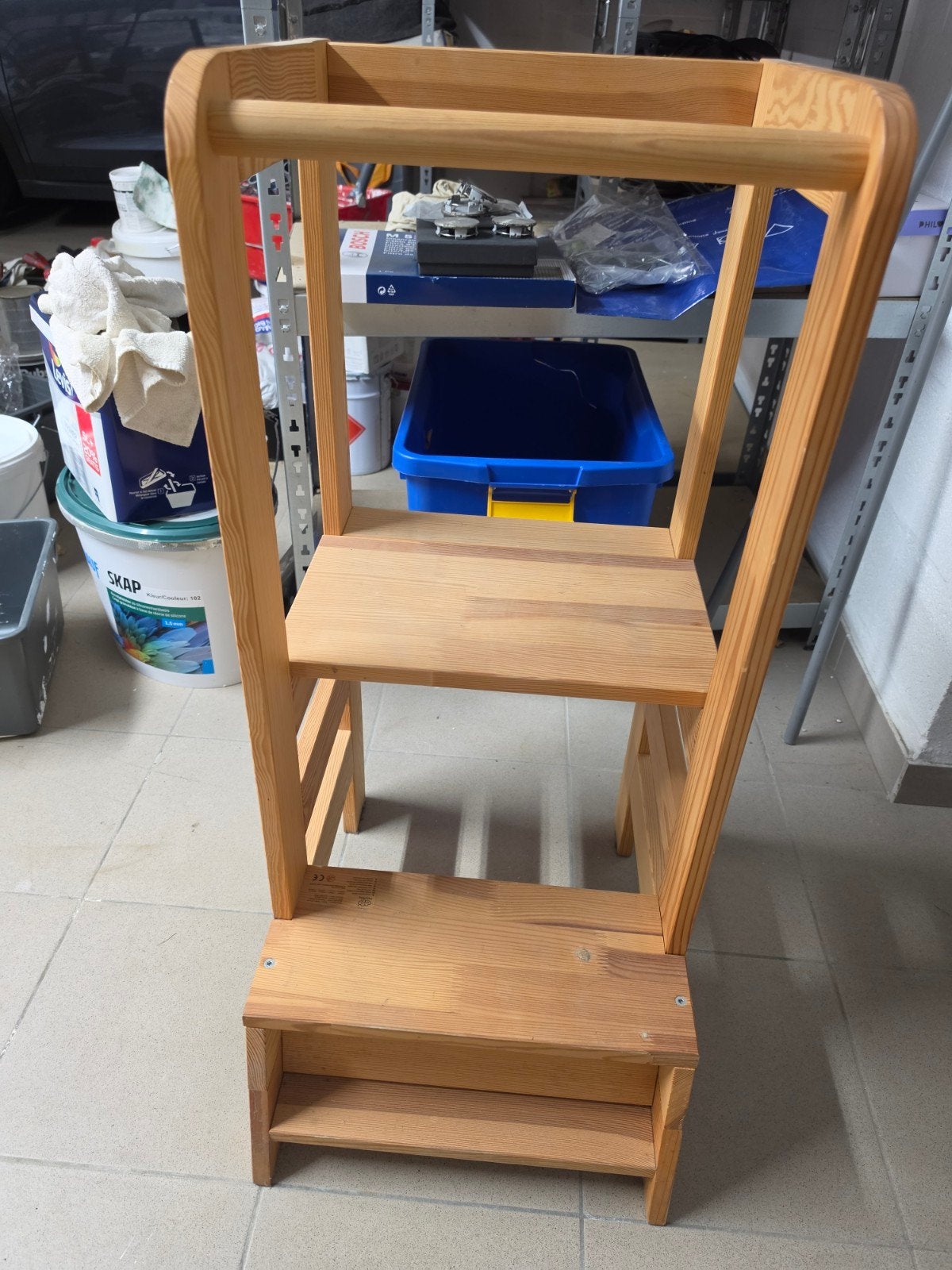 Escabeau en bois enfant, parfait état, retirer à 5004 B, Enlèvement, Comme neuf