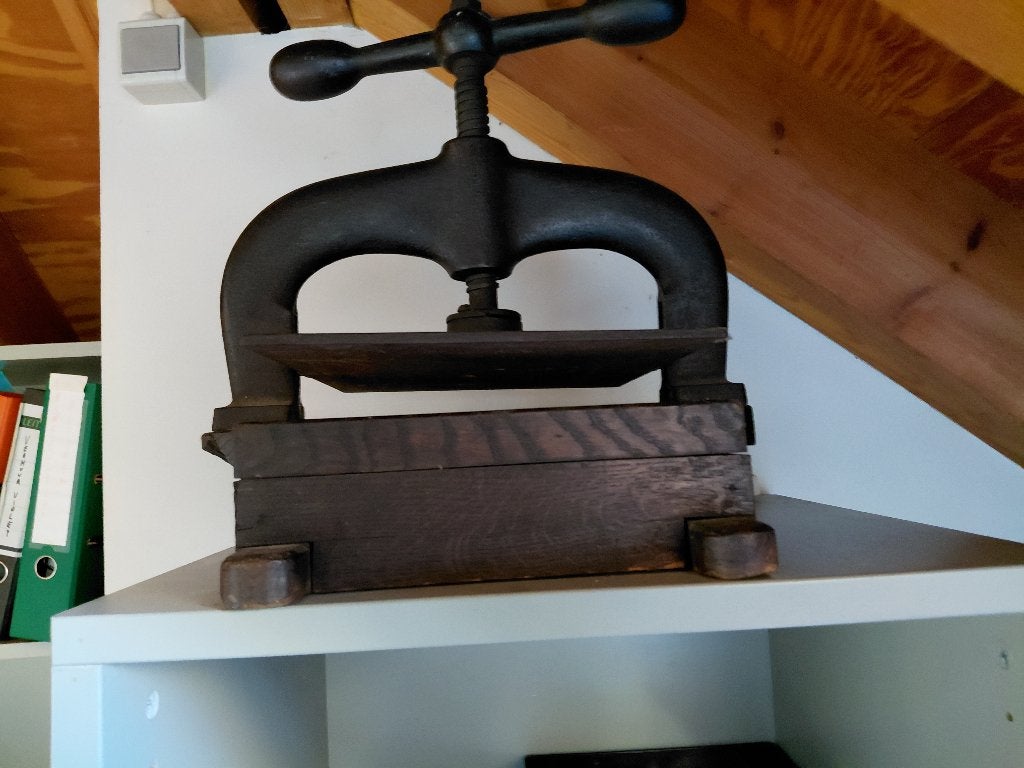 gietijzeren boekenpers, Antiek en Kunst, Ophalen