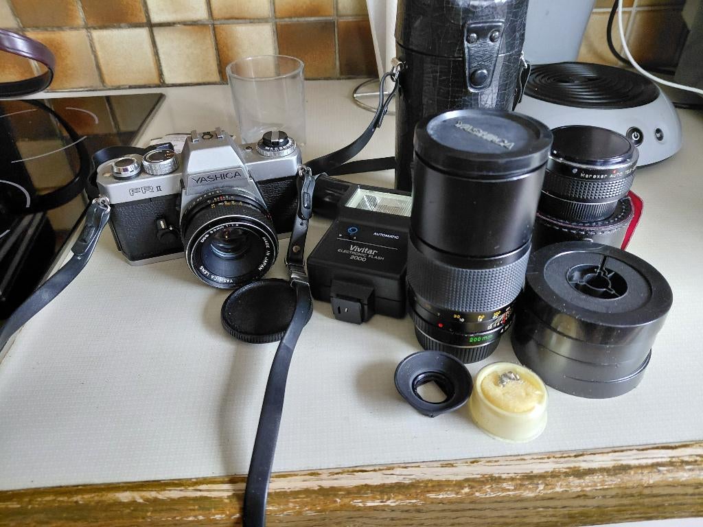 Yashica FRII zwart, Ophalen, 1960 tot 1980, Fototoestel