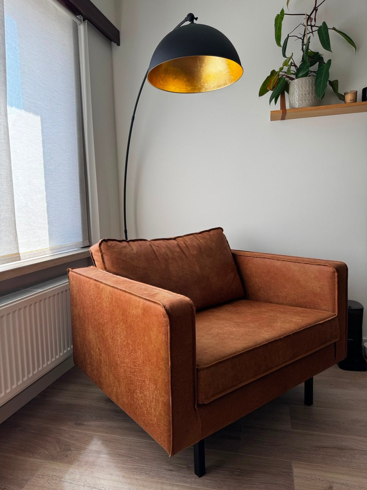 Design zetel, Huis en Inrichting, Ophalen, Zo goed als nieuw, Rechte bank
