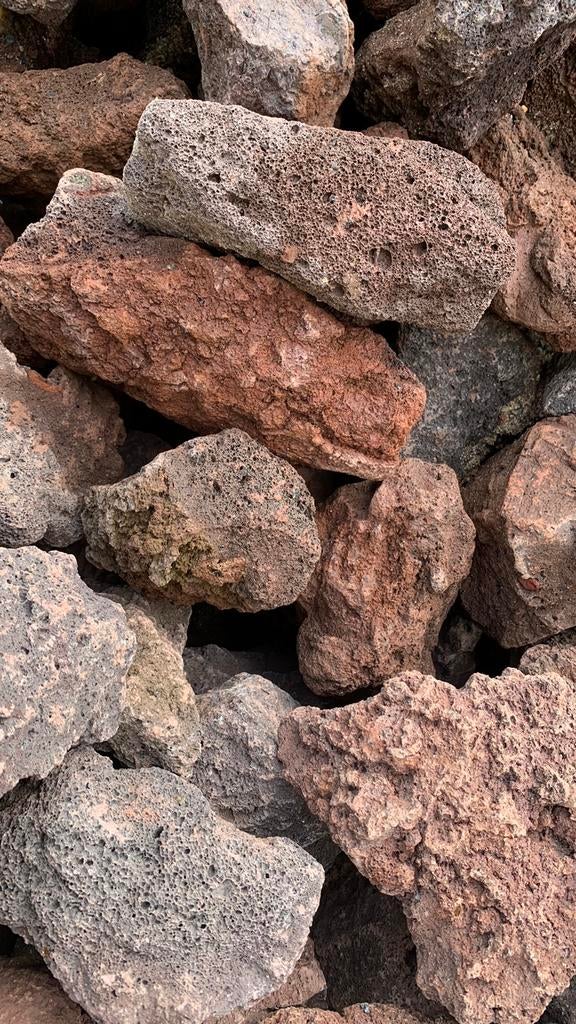 Lava stenen Keien grind split vijver rotsen tuin, Tuin en Terras, Grind, Keien en Split, Nieuw, Overige typen, Multi, Lava, Ophalen of Verzenden