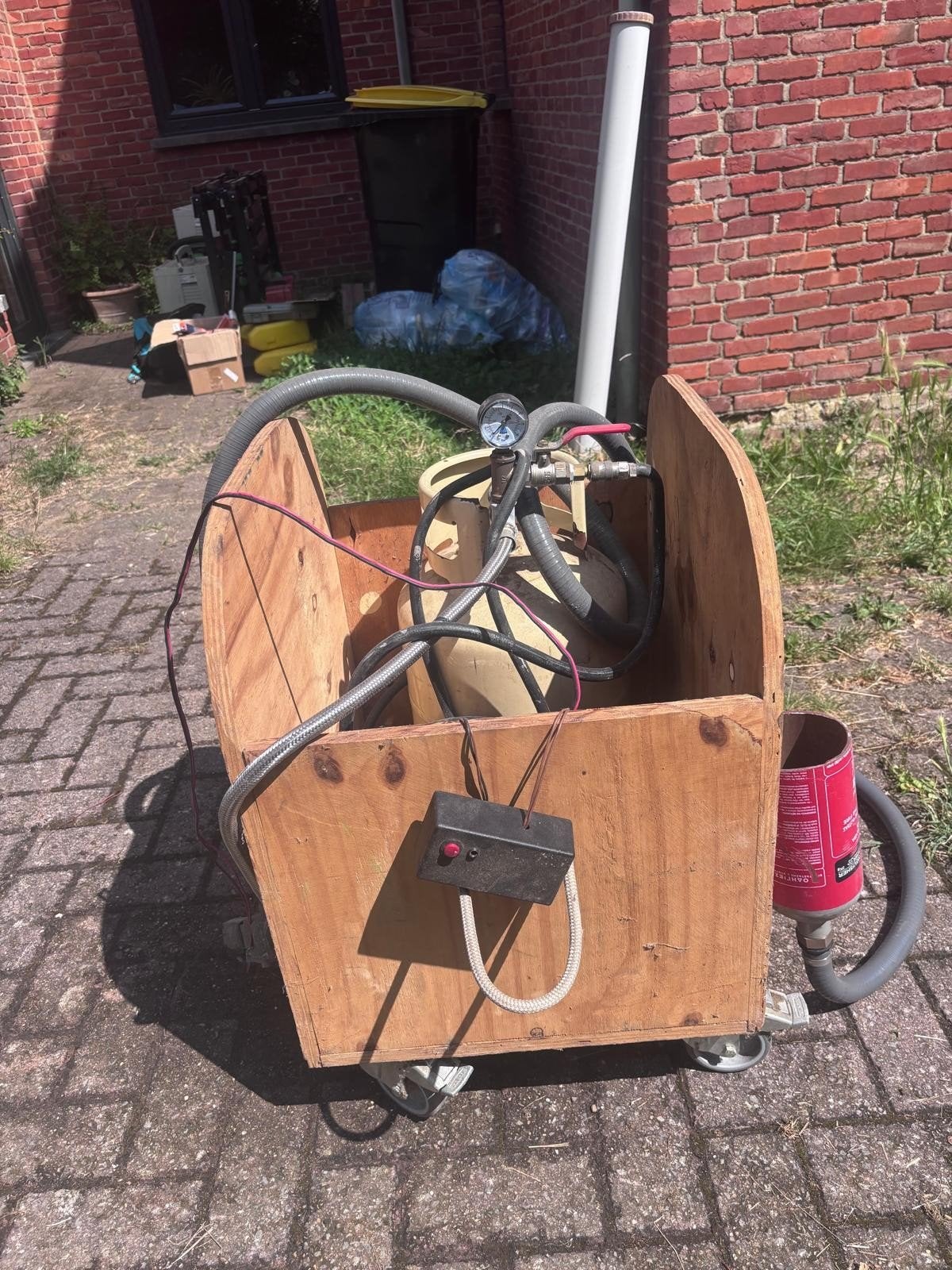 luchtdruk kanon, Ophalen, Gebruikt, Elektrisch