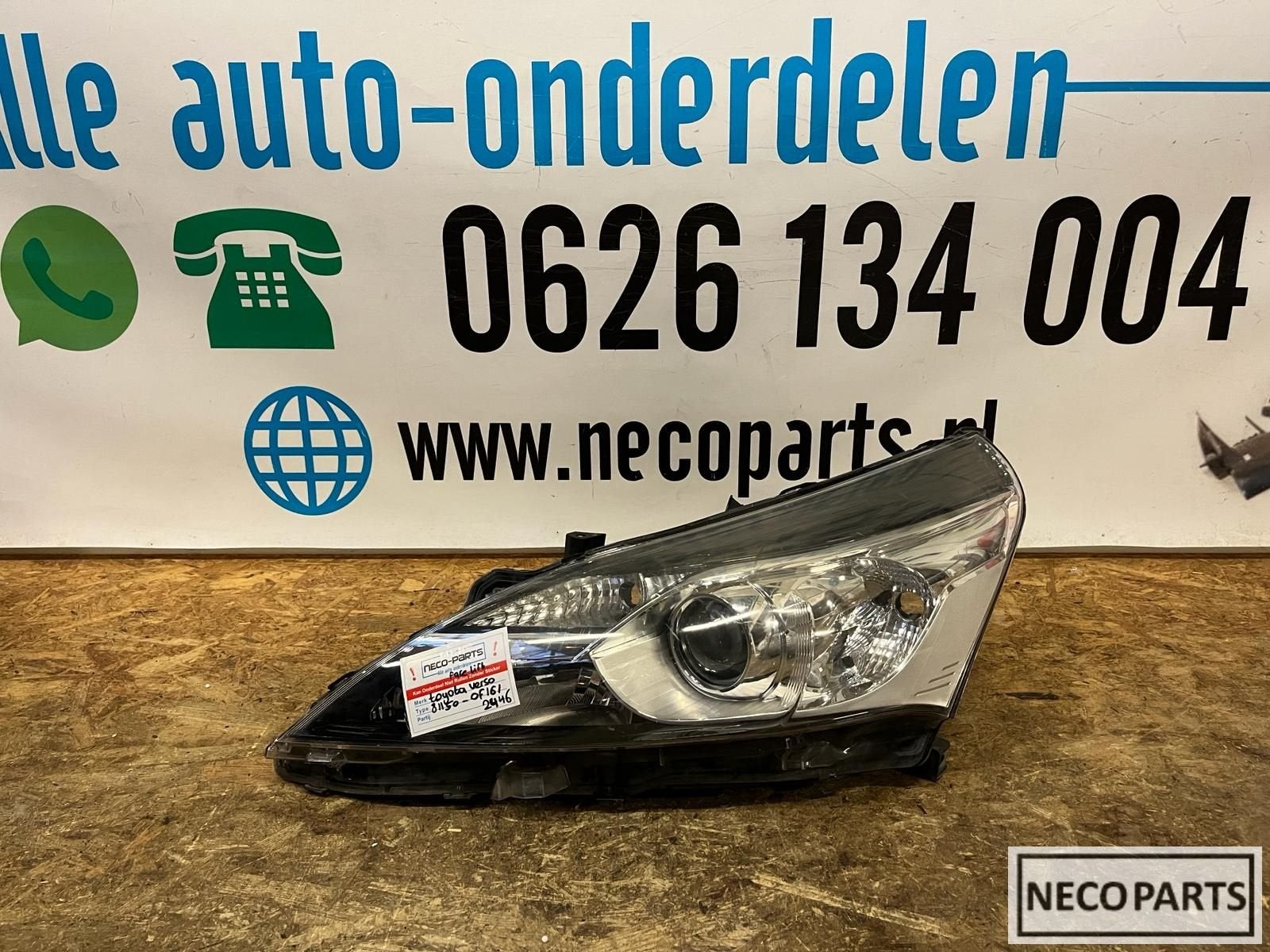 TOYOTA VERSO FACELIFT KOPLAMP 81150-0F161 ALLES LEVERBAAR !!, -, Toyota, Utilisé, -