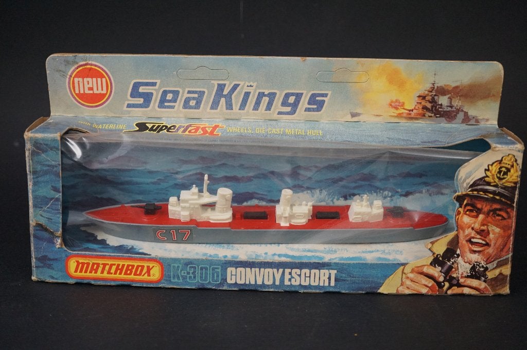 Navire de guerre d'escorte Matchbox Convoy - TOP vintage, Antiquités & Art, Enlèvement ou Envoi