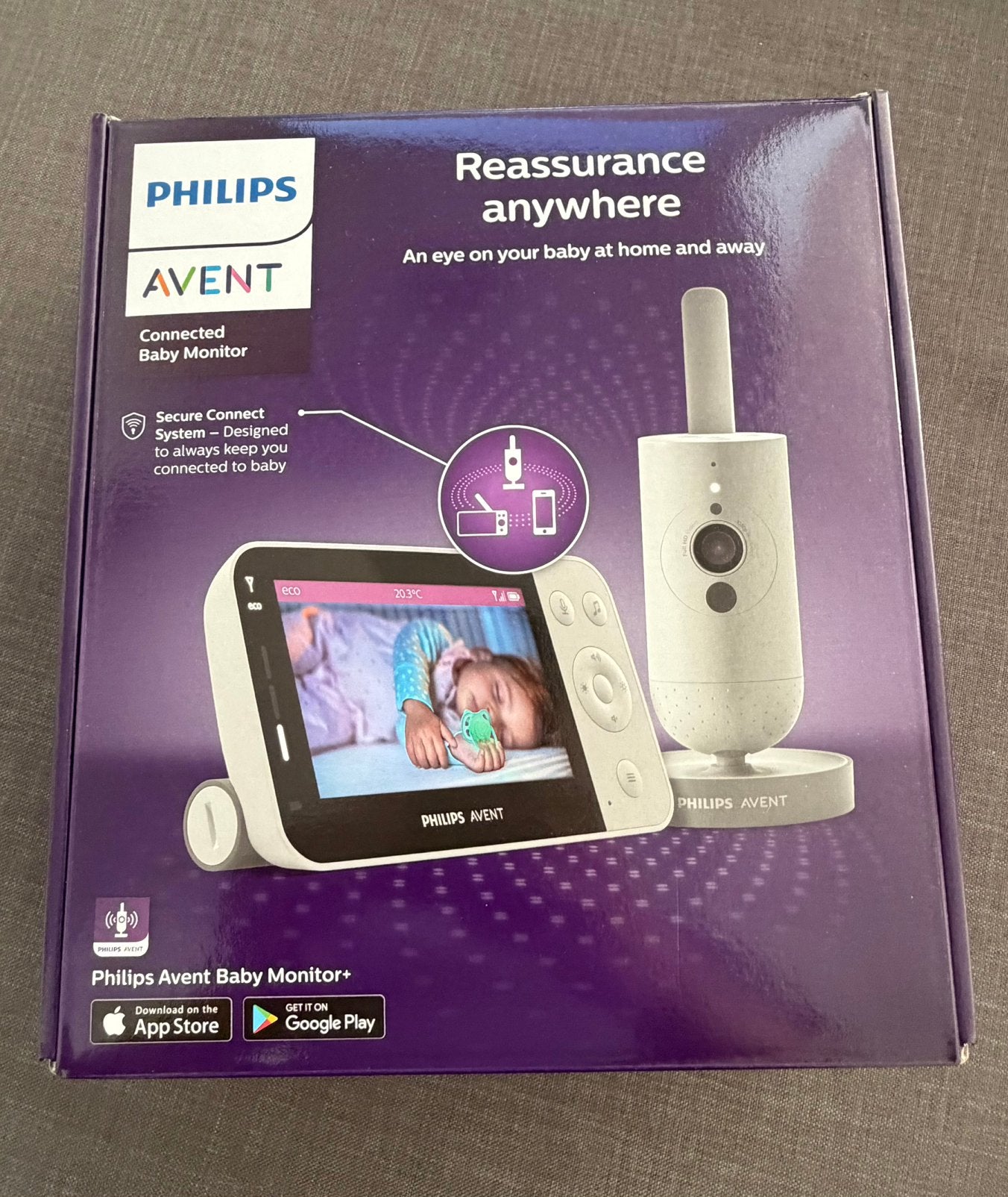 Philips Avent Connected Beeldbabyfoon - Gratis verzending, Kinderen en Baby's, Babyfoons, Verzenden, Zo goed als nieuw, 100 tot 250 meter