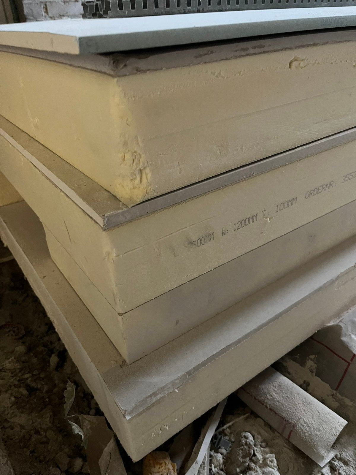 Recticel Eurothane G 10cm pur + gyproc, Ophalen, 5 tot 10 m², Zo goed als nieuw, Hardschuim (Pir)