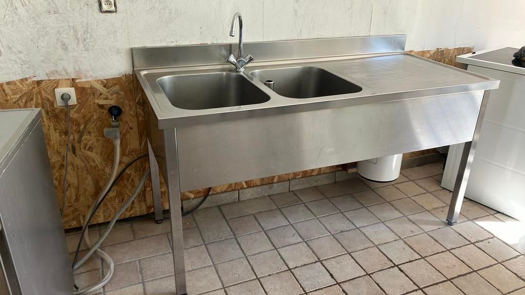 Evier horeca inox, Enlèvement, Comme neuf, Acier ou Inox