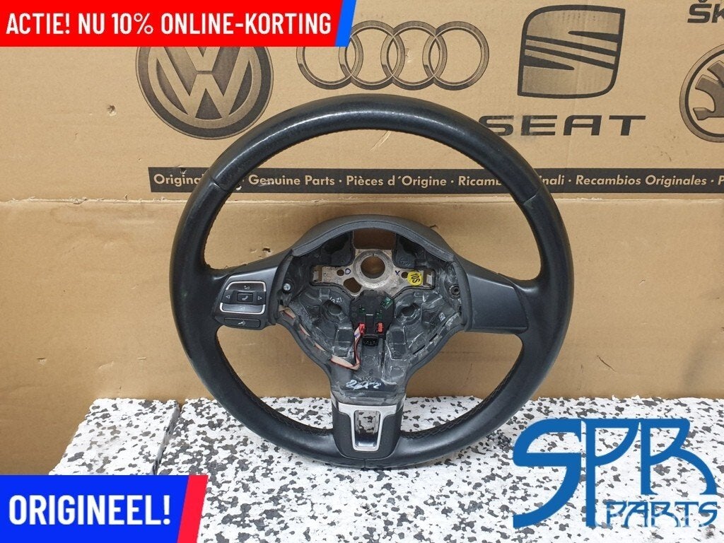 POLO 6R MULTIFUNCTIONEEL MF Stuurwiel Leder STUUR KNOPJES, Gebruikt, Volkswagen, Ophalen of Verzenden, Volkswagen