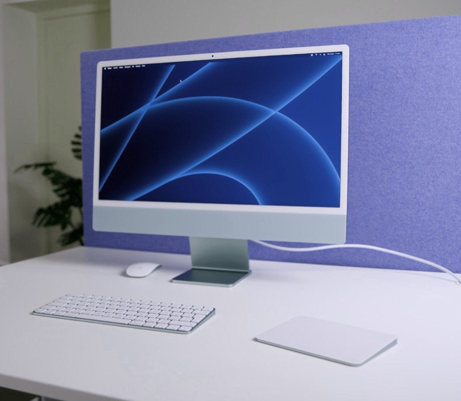 iMac 24” M1 16GB RAM - als nieuw - blauw - AZERTY, 256 GB, SSD, IMac, Comme neuf