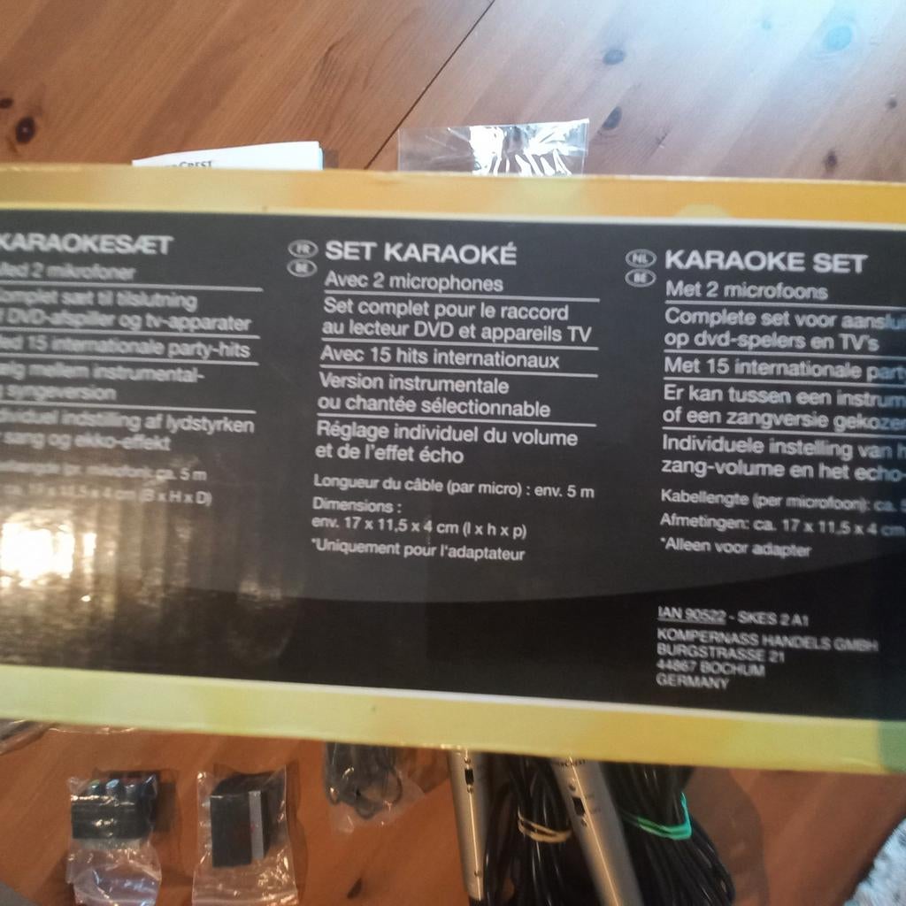 Karaoke-set, Ophalen