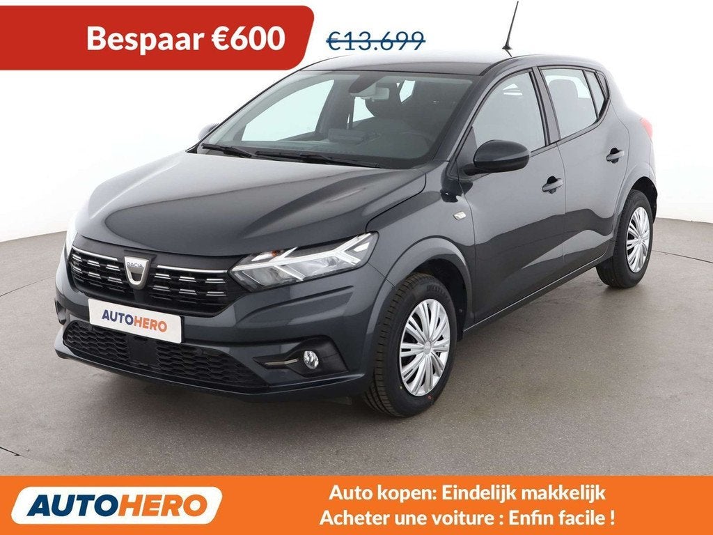 Dacia Sandero 1.0 TCe Comfort (bj 2021), Auto's, Voorwielaandrijving, Stof, Gebruikt, 91 pk