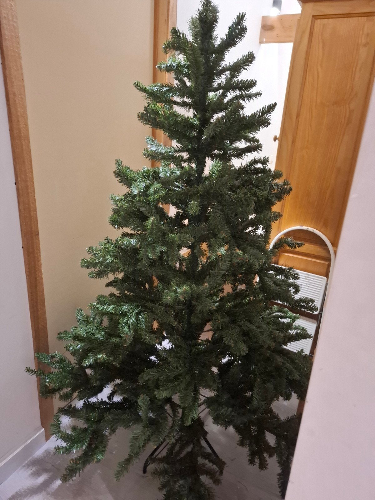 kerstboom ongeveer 1m60, Ophalen