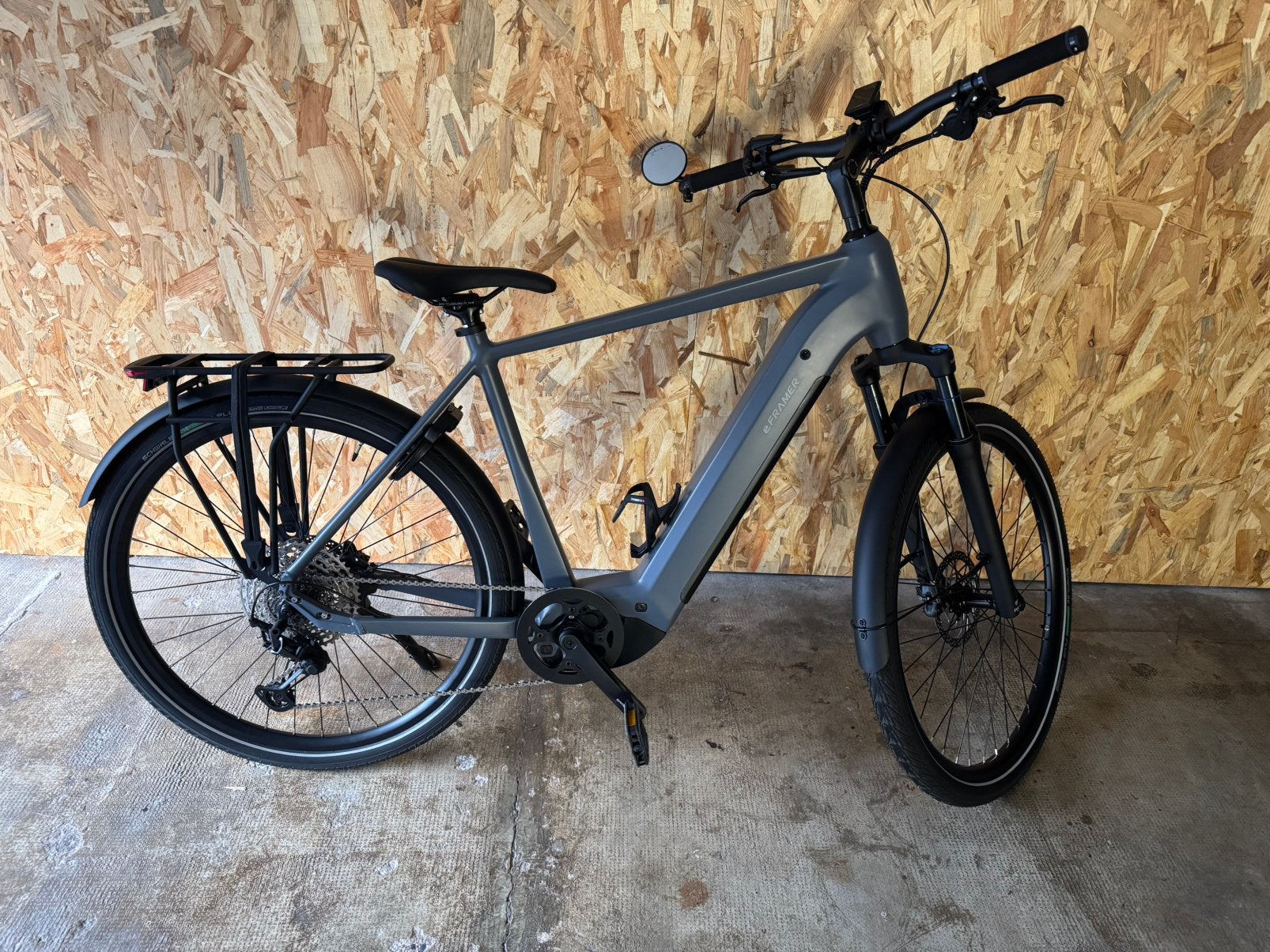 Vélo électrique eFramer taille L comme neuf, Enlèvement, Neuf, Frein à disque, Suspension