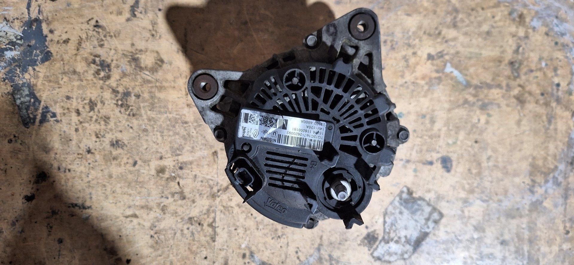 Valeo Dynamo Alternator Nissan Qashqai Renault Kadjar TG12C1, Auto-onderdelen, Gebruikt, -, -, Ophalen of Verzenden