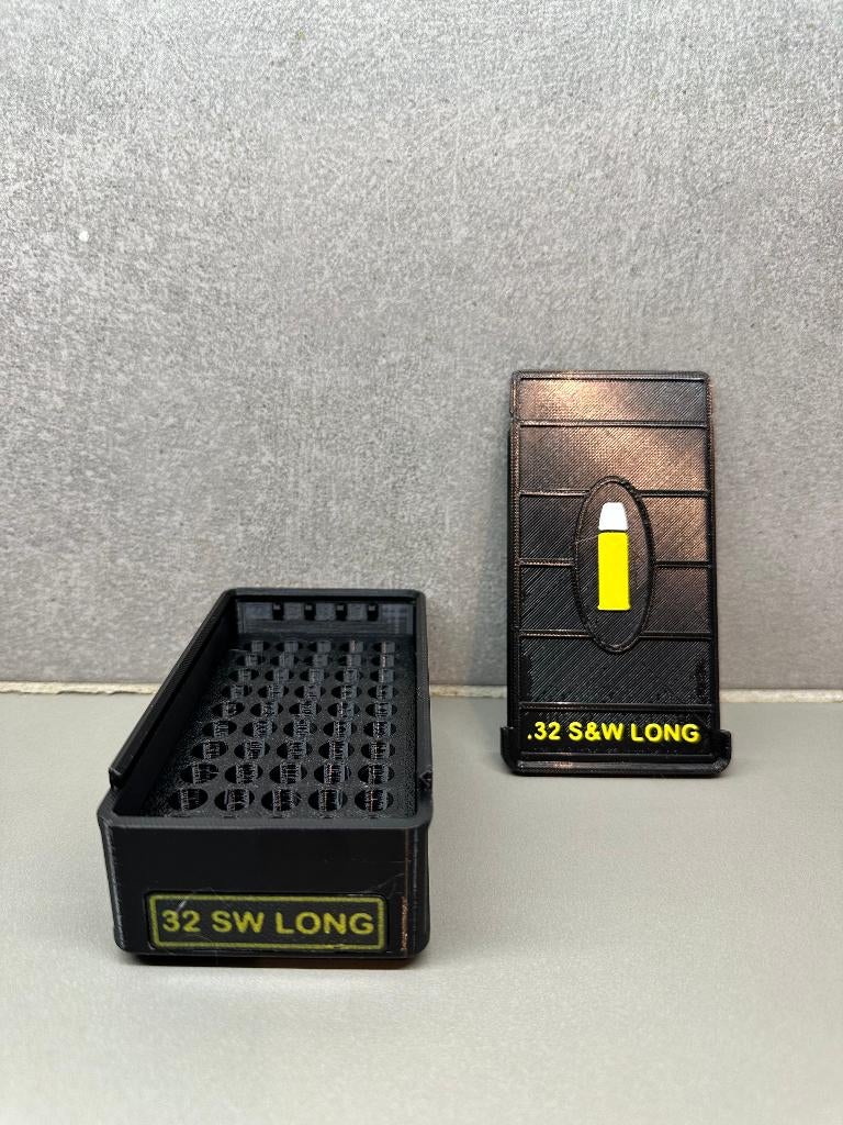 Boîte de rangement .32 SW Long - Fait main - Noir, Enlèvement ou Envoi, Neuf