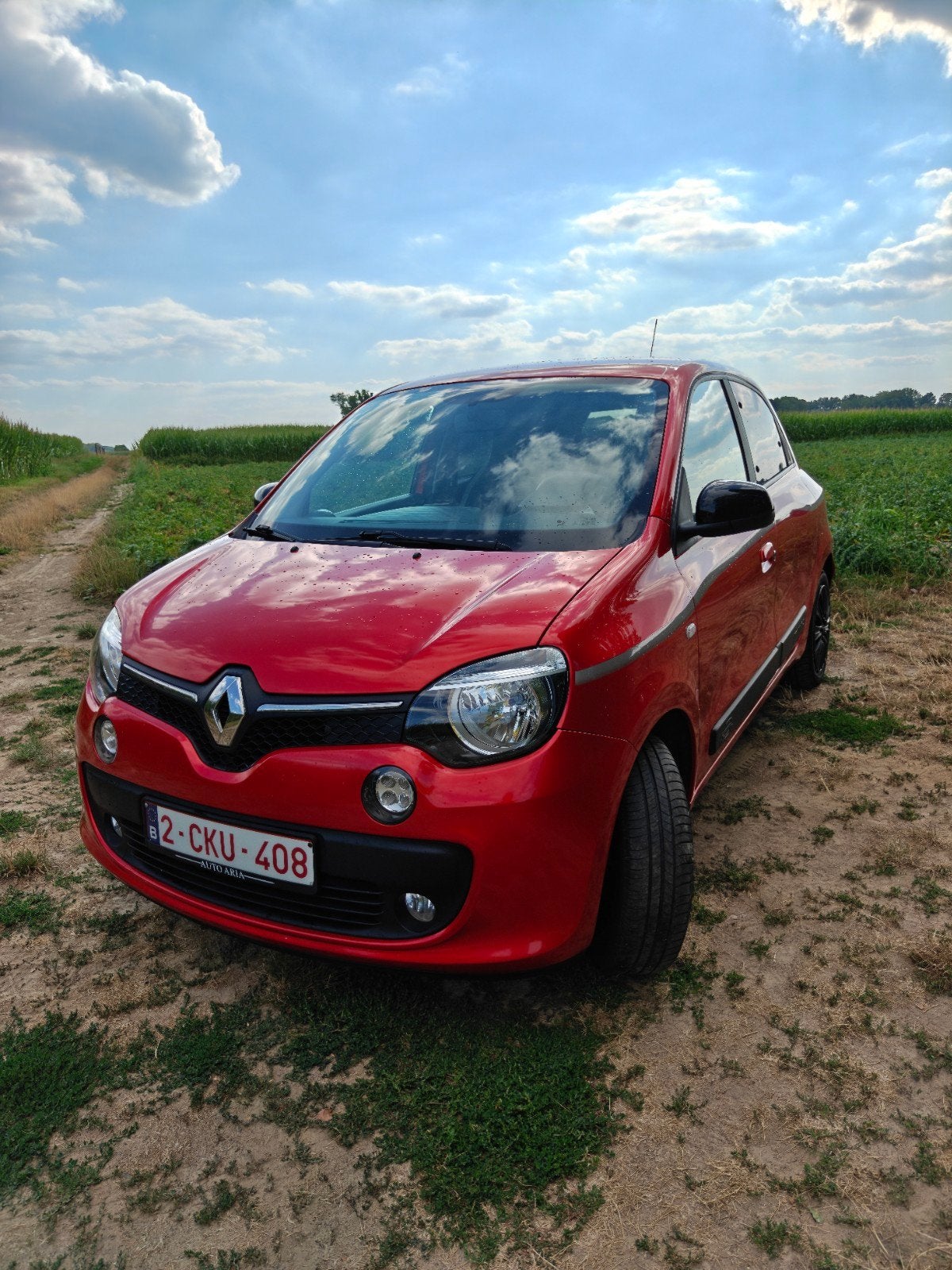 Rode Renault Twingo ( einde 2017 )te koop, Autos, Renault, Rouge, Euro 6, Boîte manuelle, Entretenue par le concessionnaire