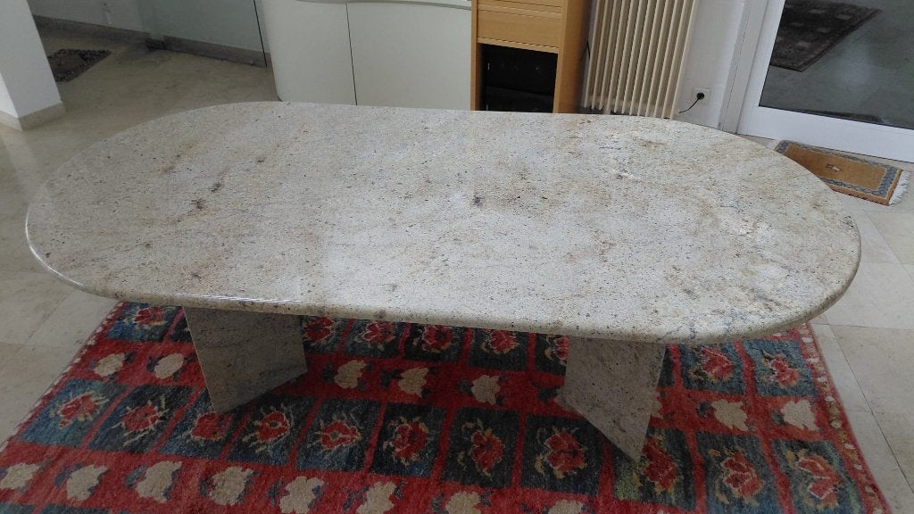 Natuurstenen tafel, Ophalen, Overige materialen, 200 cm of meer, 50 tot 100 cm