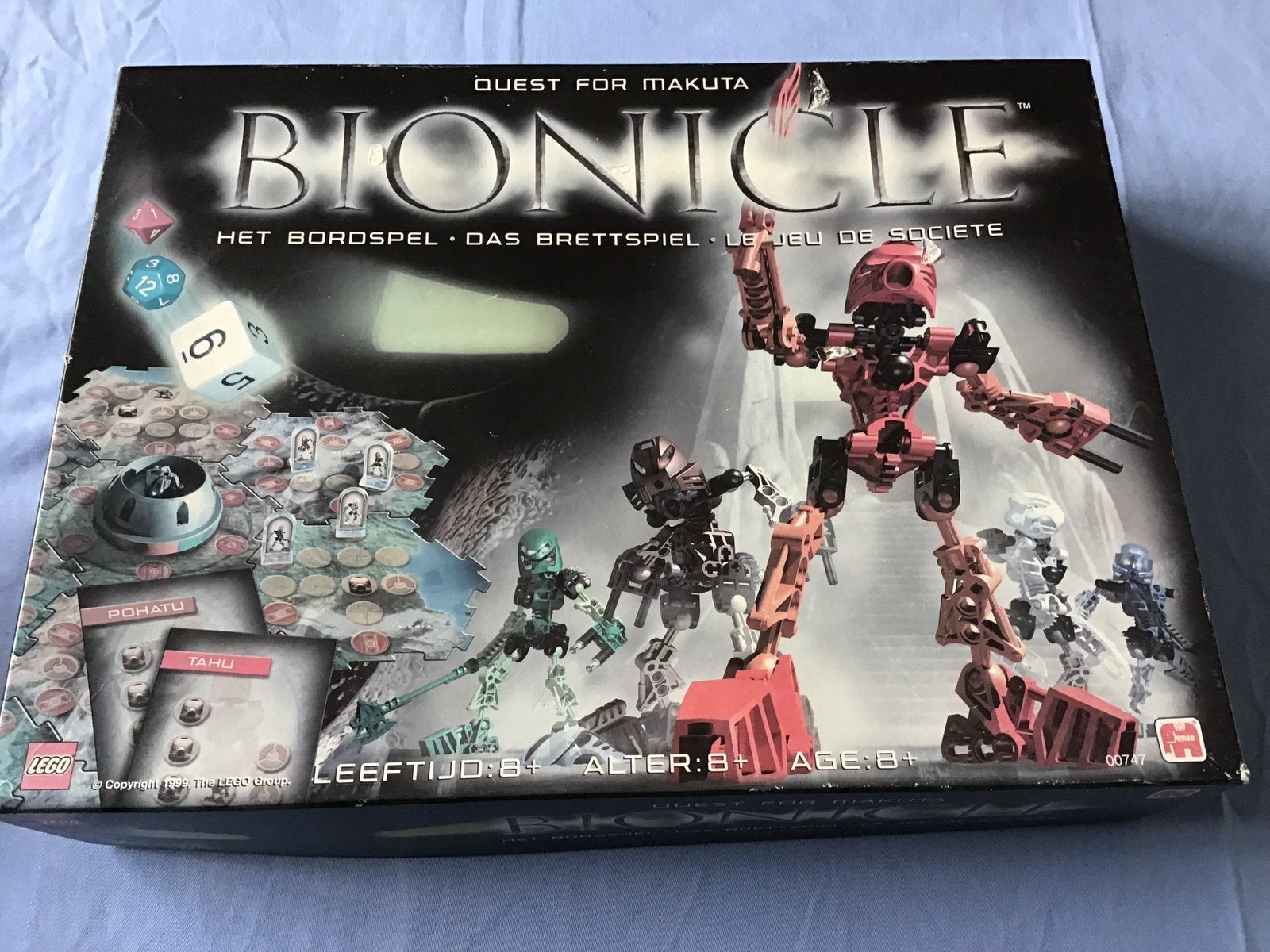 Lego bionicle gezelschapsspel 00747, Bionicle, Lego, Ophalen of Verzenden, Zo goed als nieuw