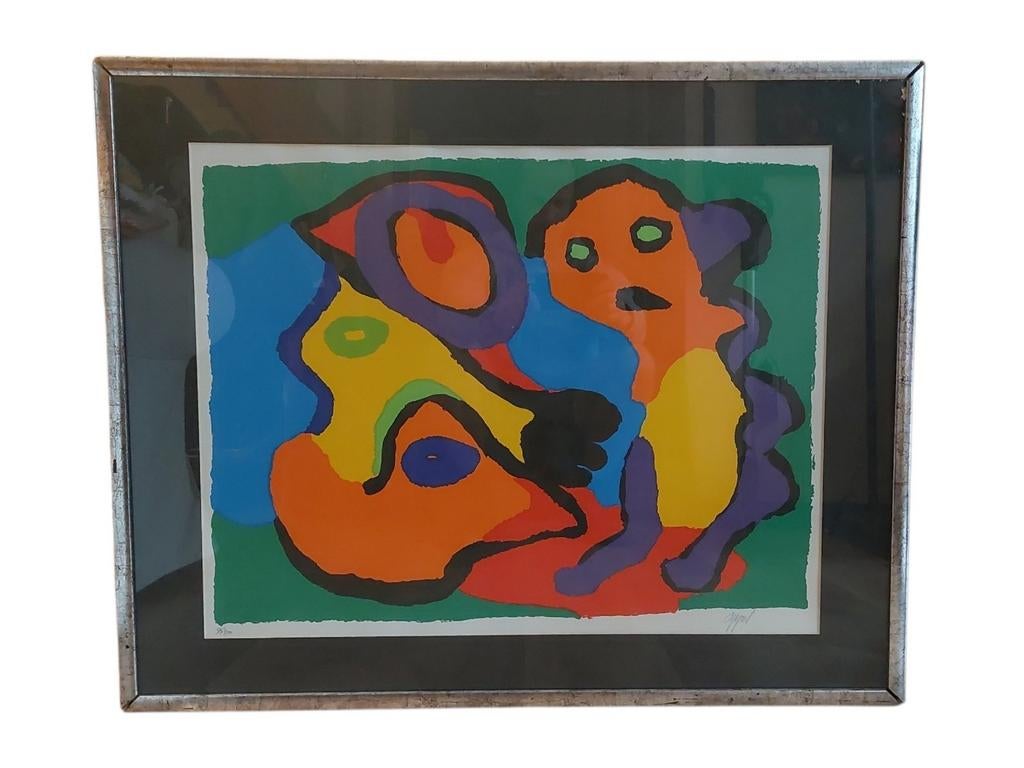 Karel Appel (1921-2006) - Litho 95/100 - Handgesigneerd, Ophalen