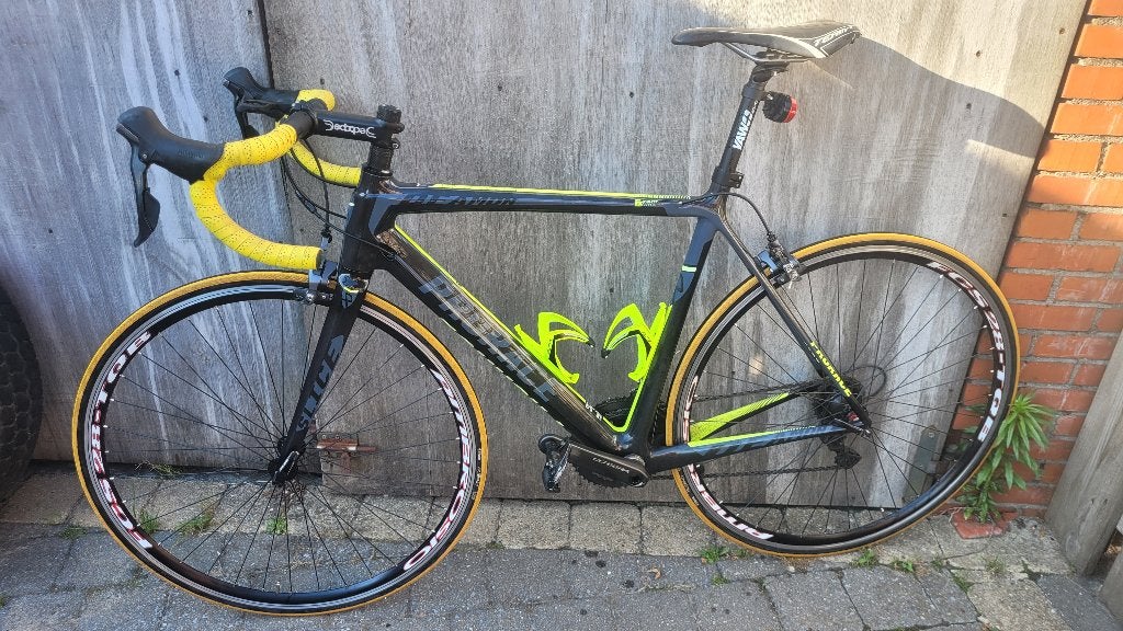 koersfiets Prorace, Fietsen en Brommers, Fietsen | Racefietsen, Gebruikt, Heren, Overige merken, Velgrem, Carbon, 53 tot 57 cm