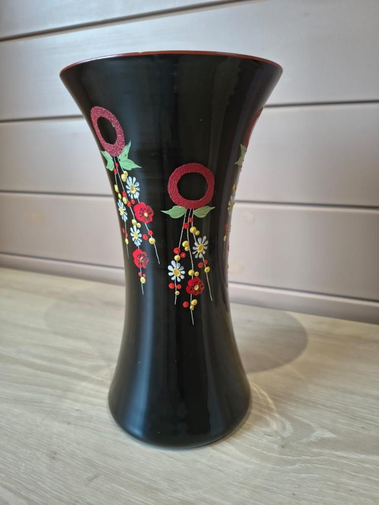 Vase noir ancien, Vintage, Enlèvement, Comme neuf