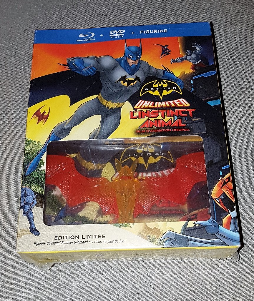 Blu-Ray Batman Unlimited : L'instinct animal + Figurine, Dessins animés et Film d'animation, Coffret, Blu-ray, Neuf, dans son emballage