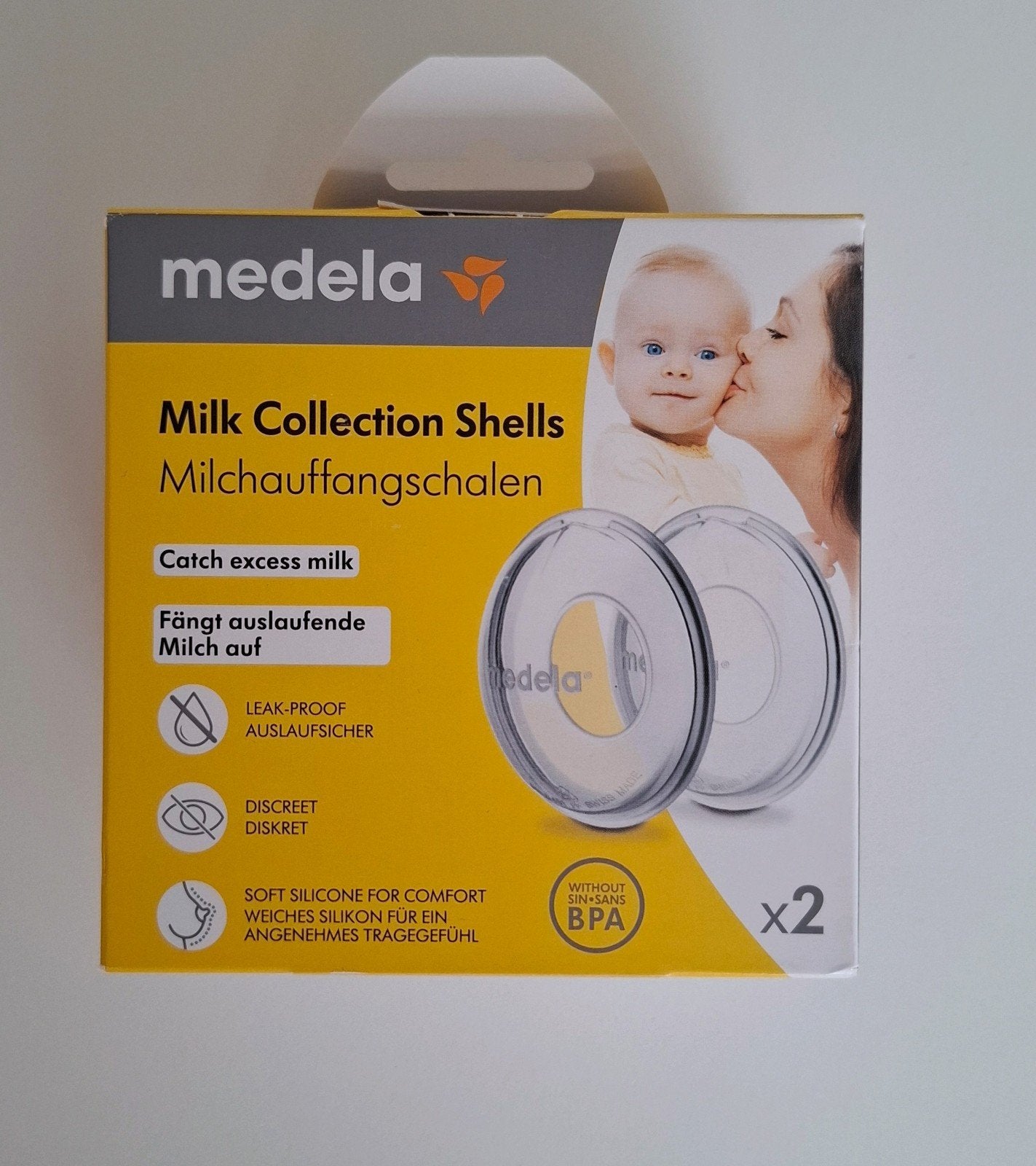 Medela lekschalen - Milk collection shells, Kinderen en Baby's, Ophalen, Zo goed als nieuw, Medela