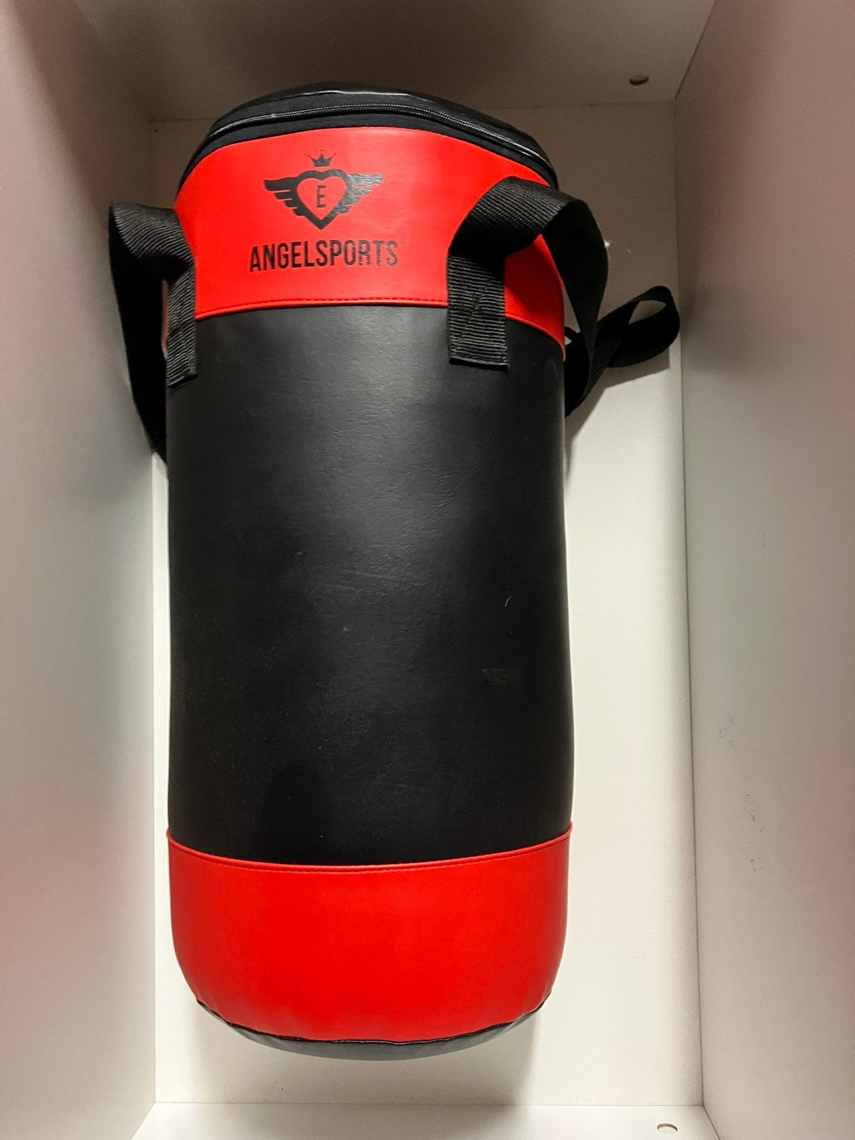 Angel sports junior bokszak met handschoenen, Sport en Fitness, Ophalen, Gebruikt, Bokszak