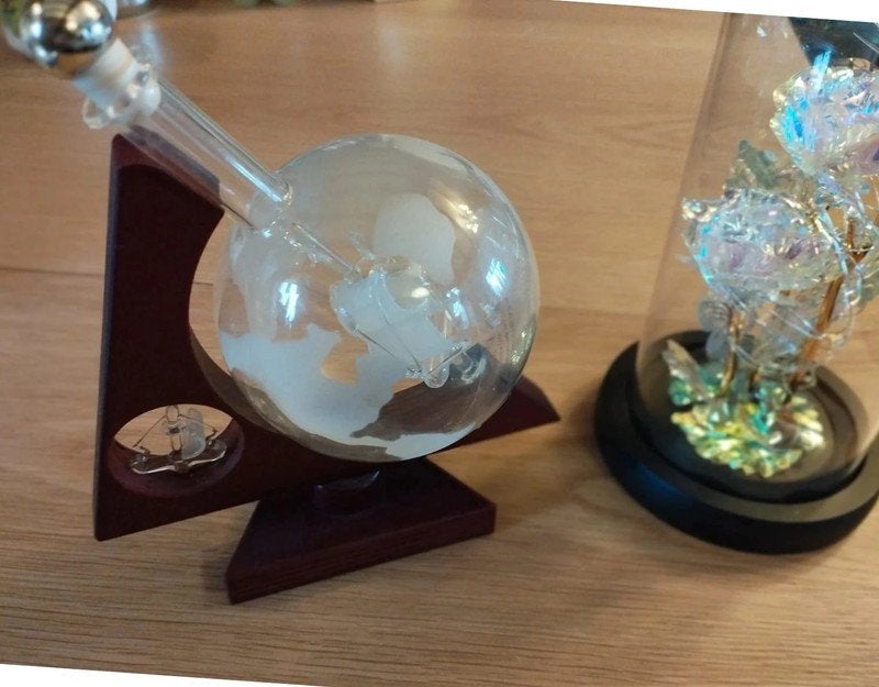 Décanteur/carafe globe en verre pour vin/alcool., Enlèvement