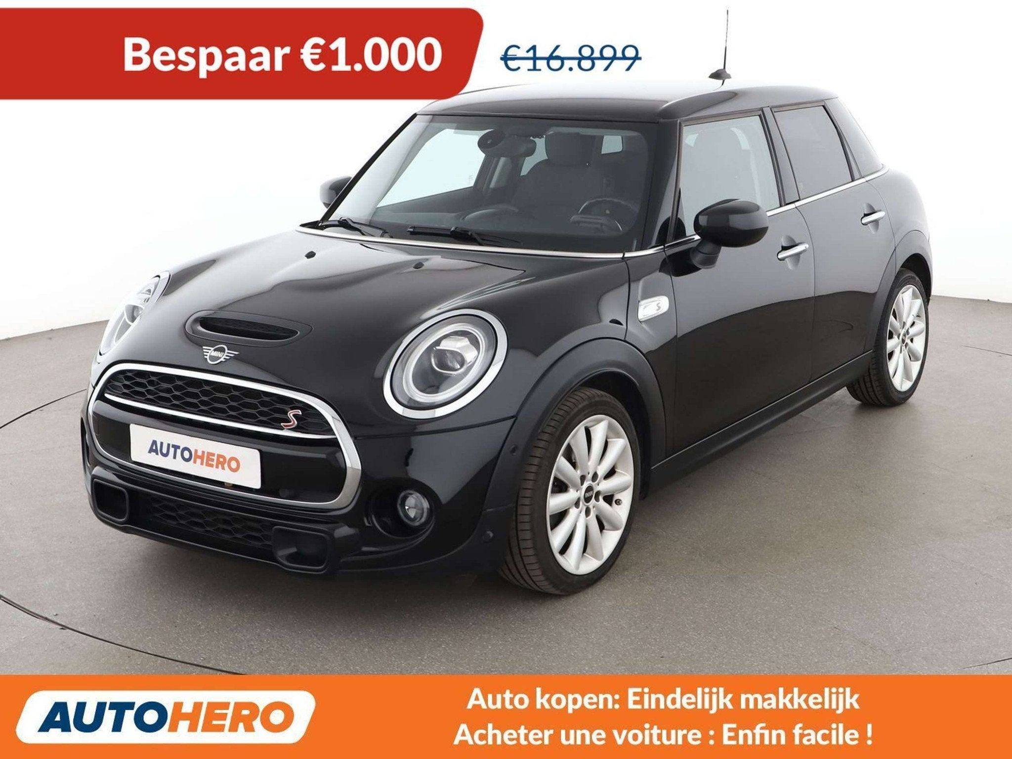 MINI Cooper S Cooper S (bj 2021), 1998 cc, Gebruikt, 131 kW, Zwart