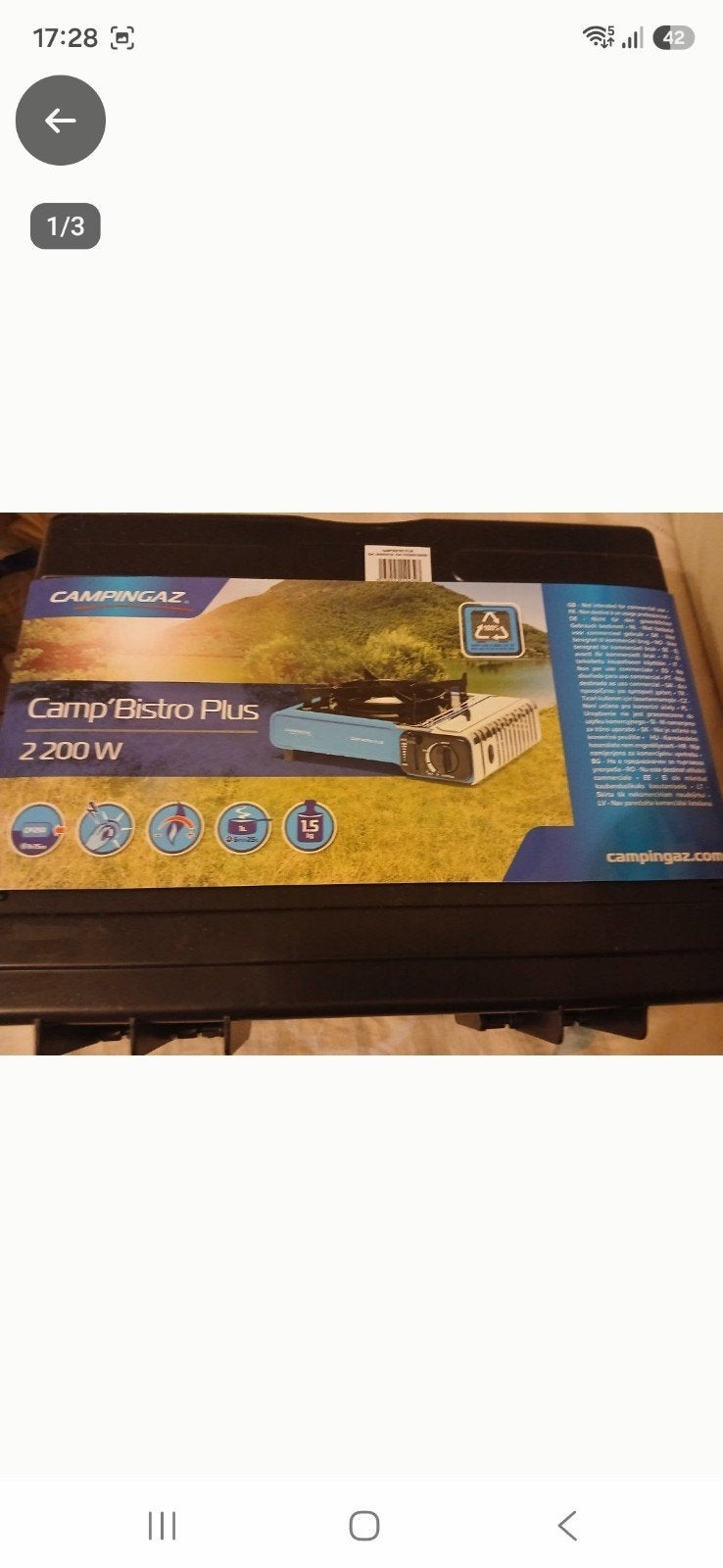 SUPER NEUF  RÉCHAUD CAMPING  DE MARQUE  PRIX 20 EUR, Enlèvement