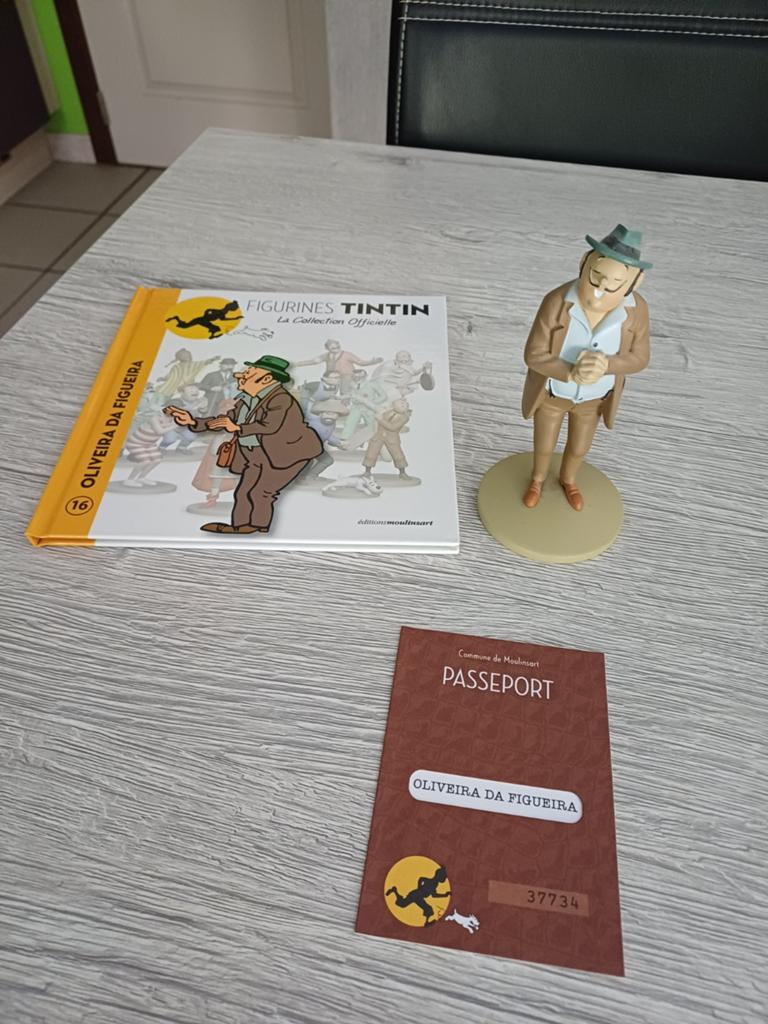 Oliveira figuur nummer 16 Moulinsart officiële collectie, Ophalen of Verzenden, Kuifje, Zo goed als nieuw, Beeldje of Figuurtje