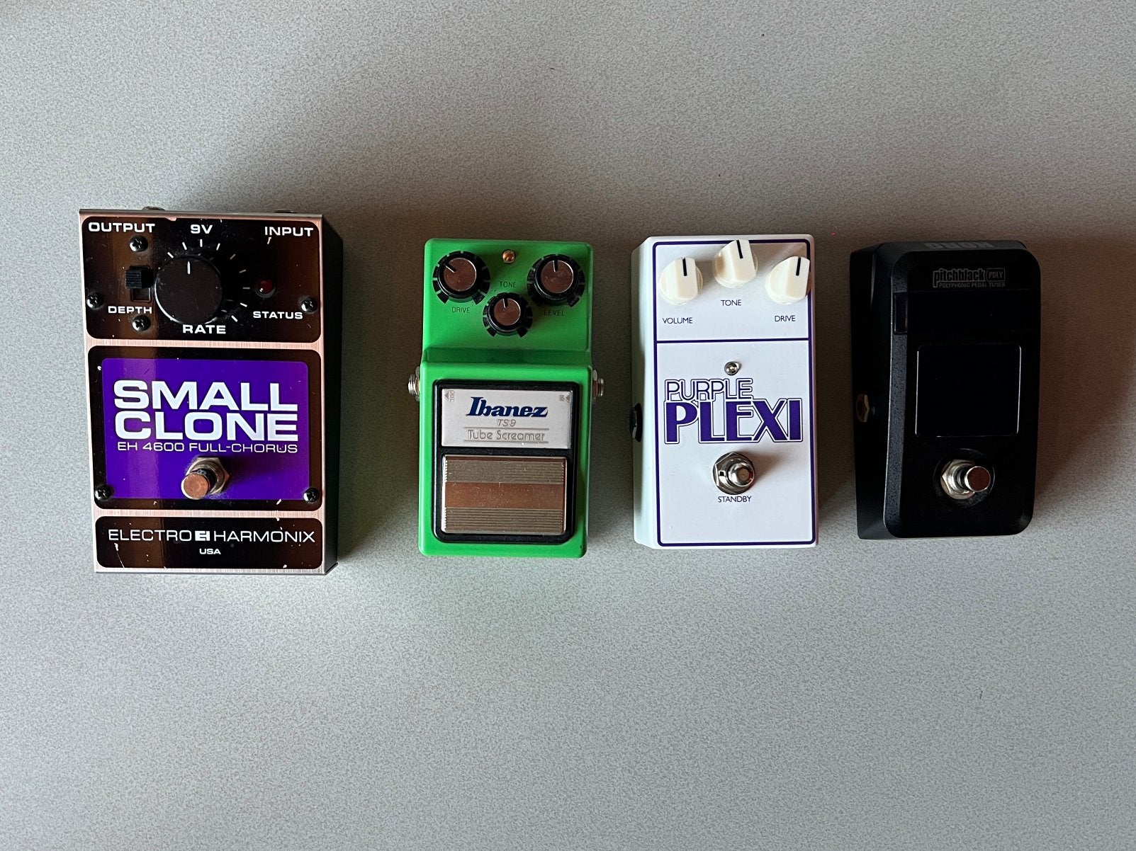 Effect pedalen: Small Clone Tube Screamer Purple Plexi Tuner, Muziek en Instrumenten, Effecten, Ophalen, Zo goed als nieuw, Chorus