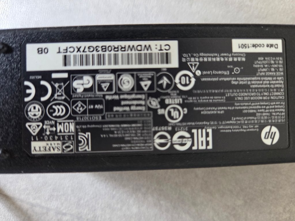 Chargeur PC Hp, Informatique & Logiciels, Enlèvement ou Envoi